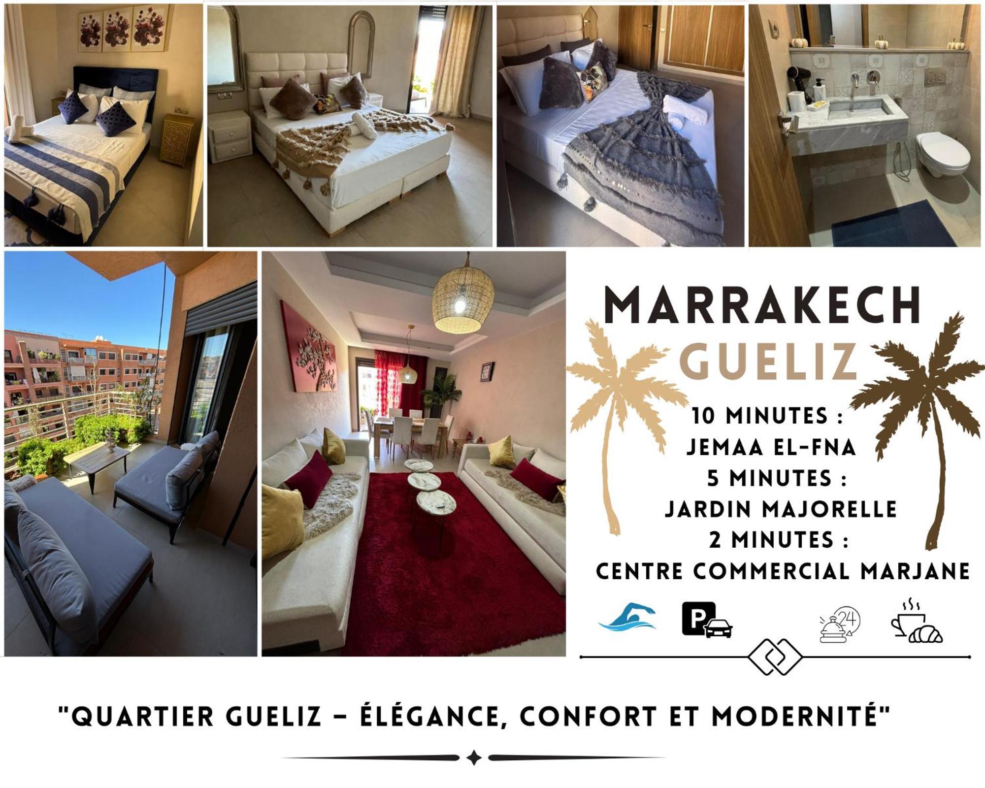Appartement Neuf Climatise, Centre Marrakech. مراكش المظهر الخارجي الصورة